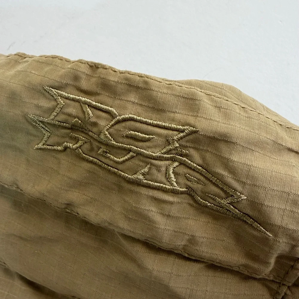 No Fear Cargo Shorts 28 Khaki‎ Tan Y2K Skate Utility Ripstop Tactical Streetwear